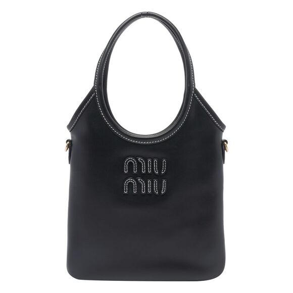 Miu Miu Women Ivy Leather Handbag - Picture 1 of 4